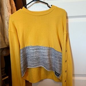 Yellow and Gray Women's Top